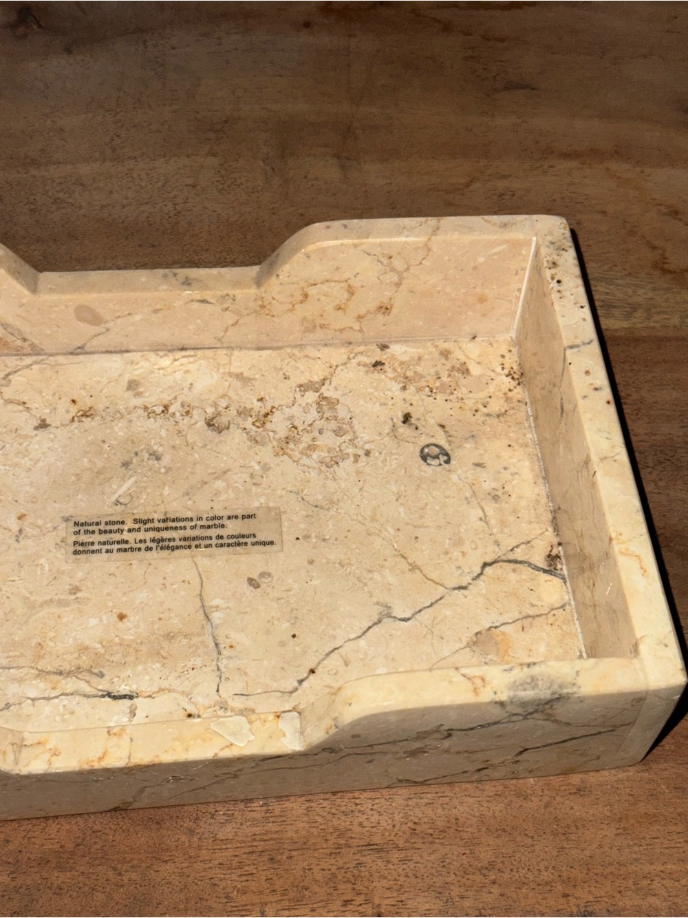 Heavy Natural Stone Tray/Vanity Organizer - Picture 9 of 11